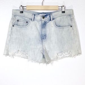 Sun & Shadow Bleached Distressed Shorts